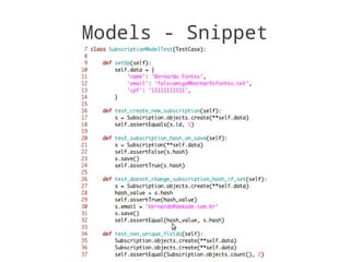 Models - Snippet
 