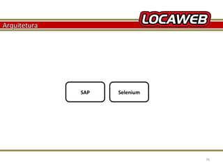 Arquitetura

SAP

October 28, 2013

Selenium

76

 