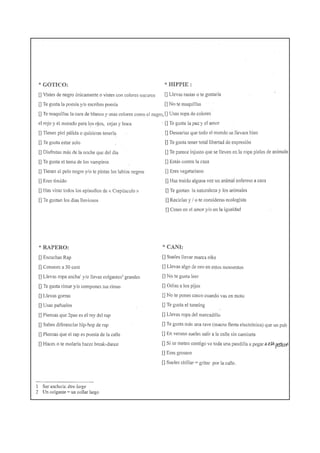 Test a qué tribu urbana perteneces