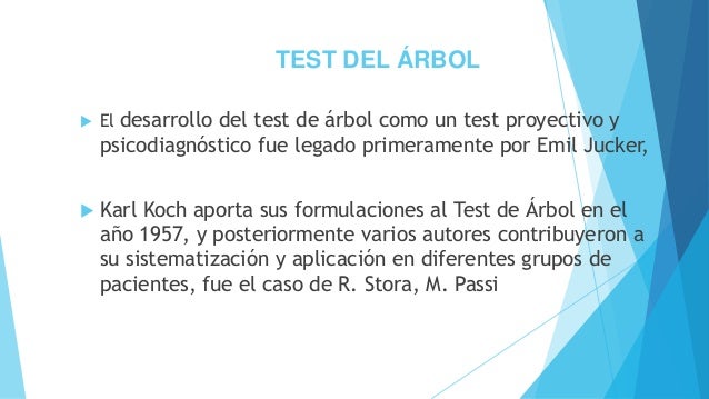 Test del Arbol