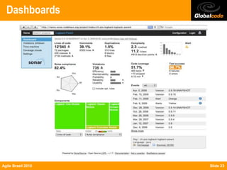 Dashboards




Agile Brazil 2010   Slide 23
 