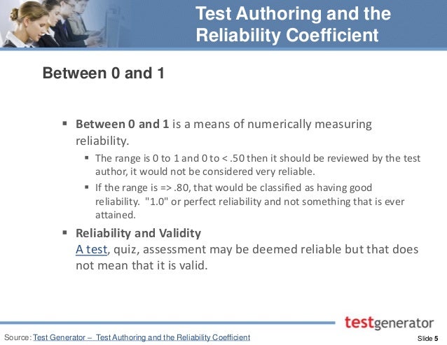 example of a reliable test that is not valid example of a reliable test that is not valid