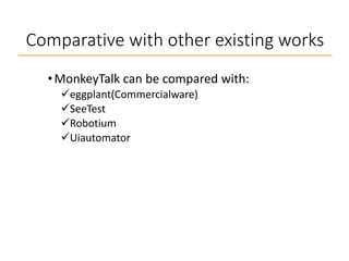 Mobile Application Test automation using MonkeyTalk Tool | PDF