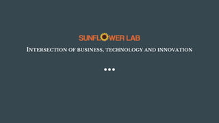 INTERSECTION OF BUSINESS, TECHNOLOGY AND INNOVATION
 