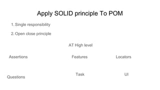 Test automation Screen Play Design Pattern | PPTX | Computing ...