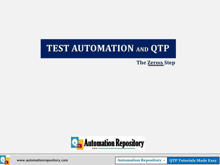 tool test automation qtp QTP and Automation Test The Basics tool test automation qtp QTP and Automation Test The Basics