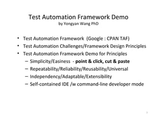 Test Automation Demonstration with Dr Yongyan Wang by XBOSoft | PPT