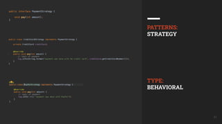 31
PATTERNS:
STRATEGY
TYPE:
BEHAVIORAL
 