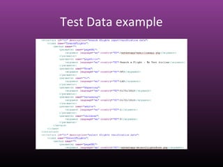 Test Data example
 