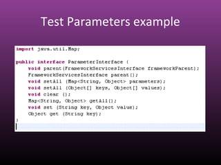 Test Parameters example
 