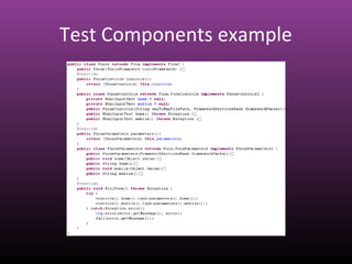 Test Components example
 