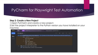 UI Test Automation With Playwright with Pytest | PPTX