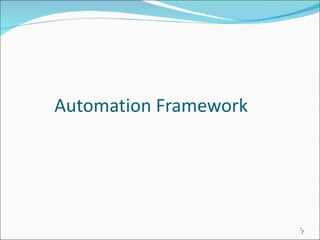 Automation Framework 