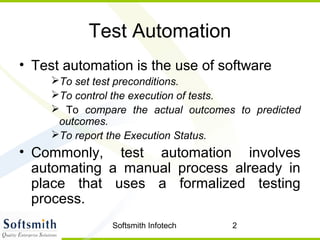 Test automation using selenium | PPT
