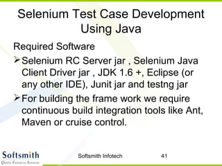 Test automation using selenium | PPT