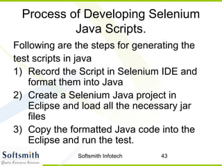 Test automation using selenium | PPT