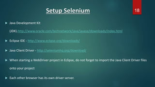 Test automation using selenium | PPTX