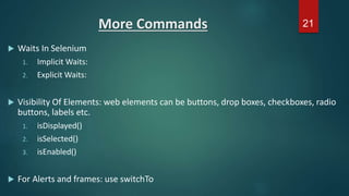 Test automation using selenium | PPTX