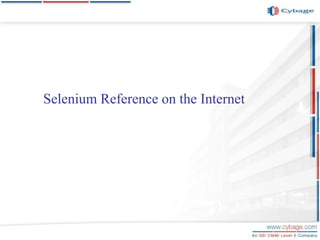 Selenium Reference on the Internet
 
