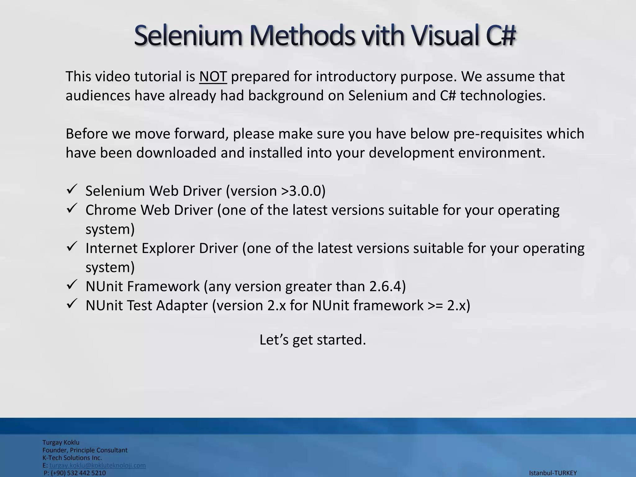 Selenium Test Automation Series Data Driven Testing From Excel Sheet Selenium Test Automation Series Data Driven Testing From Excel Sheet