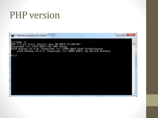 PHP version
 