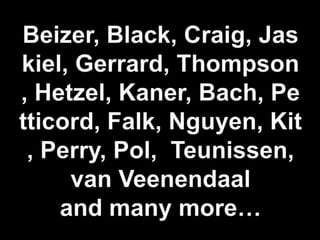 Diverse principles promoted by diverse set of ‘experts’