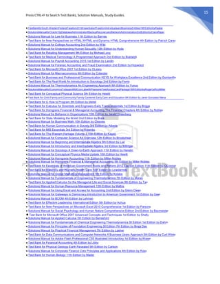 Comprehensive Textbooks Solution Manuals and Text Banks ...