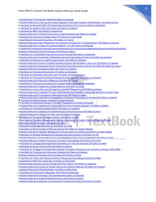 Comprehensive Textbooks Solution Manuals and Text Banks ...