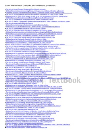 Comprehensive Textbooks Solution Manuals and Text Banks ...