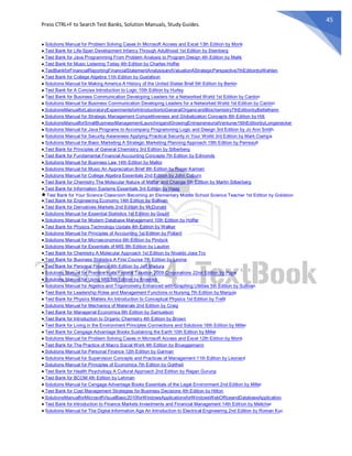 Comprehensive Textbooks Solution Manuals and Text Banks ...