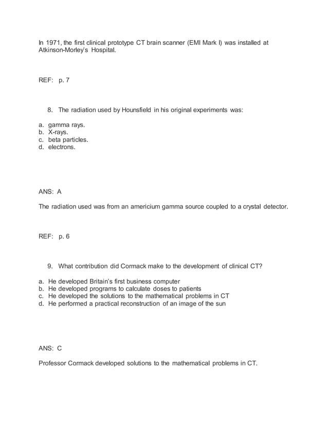 COMPUTED TOMOGRAPHY PHYSICAL PRINCIPLES PDF visual data 5