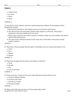 test bank Exploring American Histories, (Volume 1 +2), 4e Nancy Hewitt ...