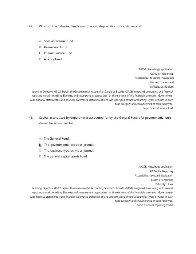 Test Bank For Accounting For Governmental And Nonprofit Entities 17th