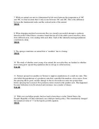 Test Bank For Animal Diversity 7th Edition By Hickman