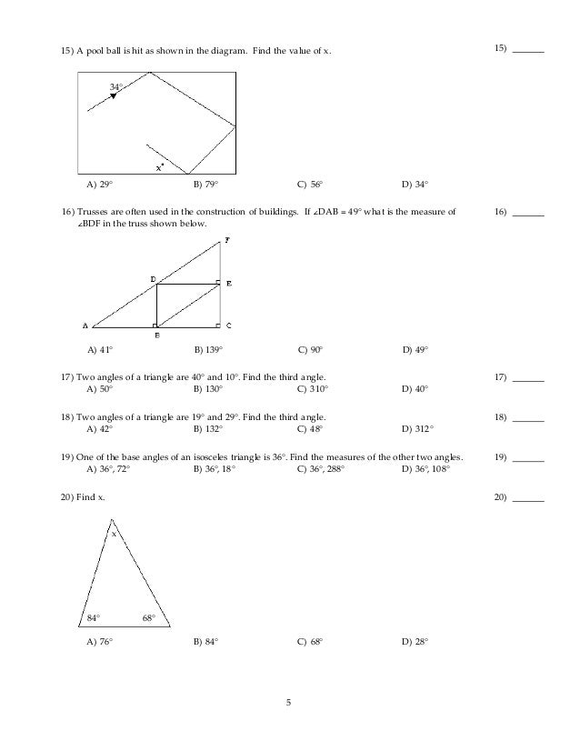 Test Bank For Basic Technical Mathematics 10th Edition By Washington