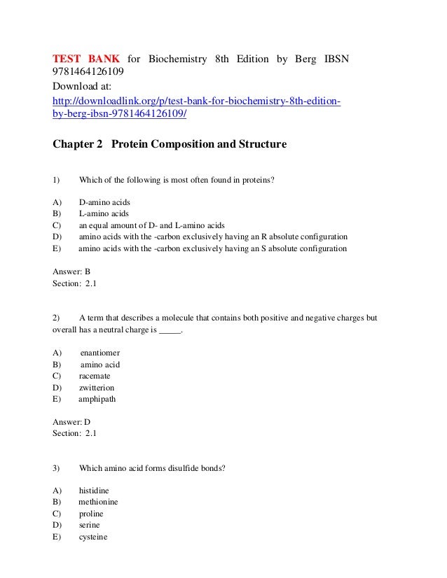 biochemistry berg 6th edition Study companion to biochemistry, 6th edition, by jeremy m. Berg.