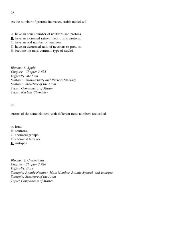 Test Bank For Chemistry Atoms First 2nd Edition By Burdge