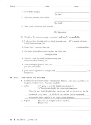 Test bank for fundamentals of english grammar | PDF
