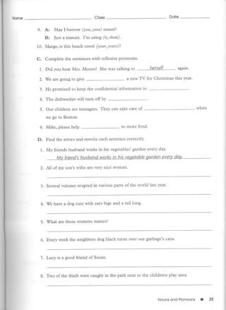 Test bank for fundamentals of english grammar | PDF