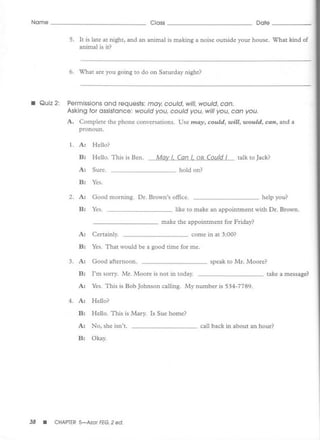 Test bank for fundamentals of english grammar | PDF