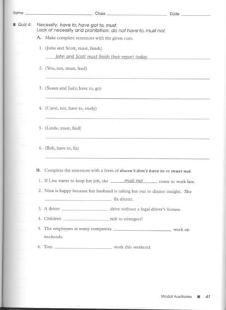 Test bank for fundamentals of english grammar | PDF