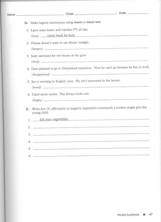 Test bank for fundamentals of english grammar | PDF