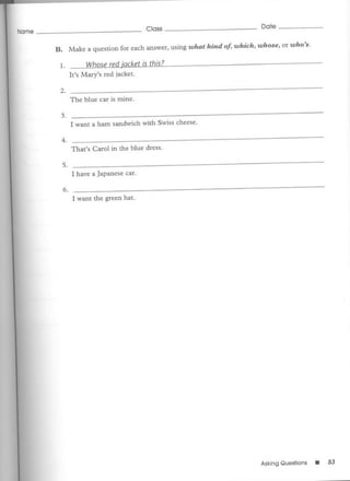 Test bank for fundamentals of english grammar | PDF