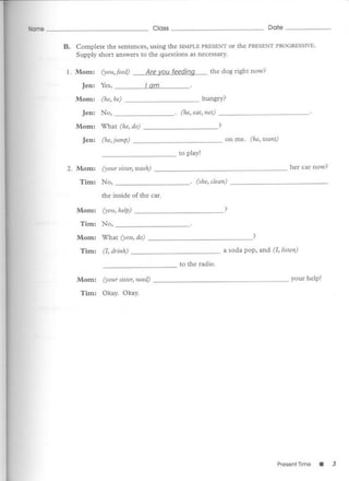 Test bank for fundamentals of english grammar | PDF