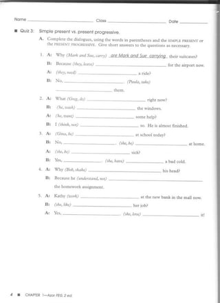 Test bank for fundamentals of english grammar | PDF