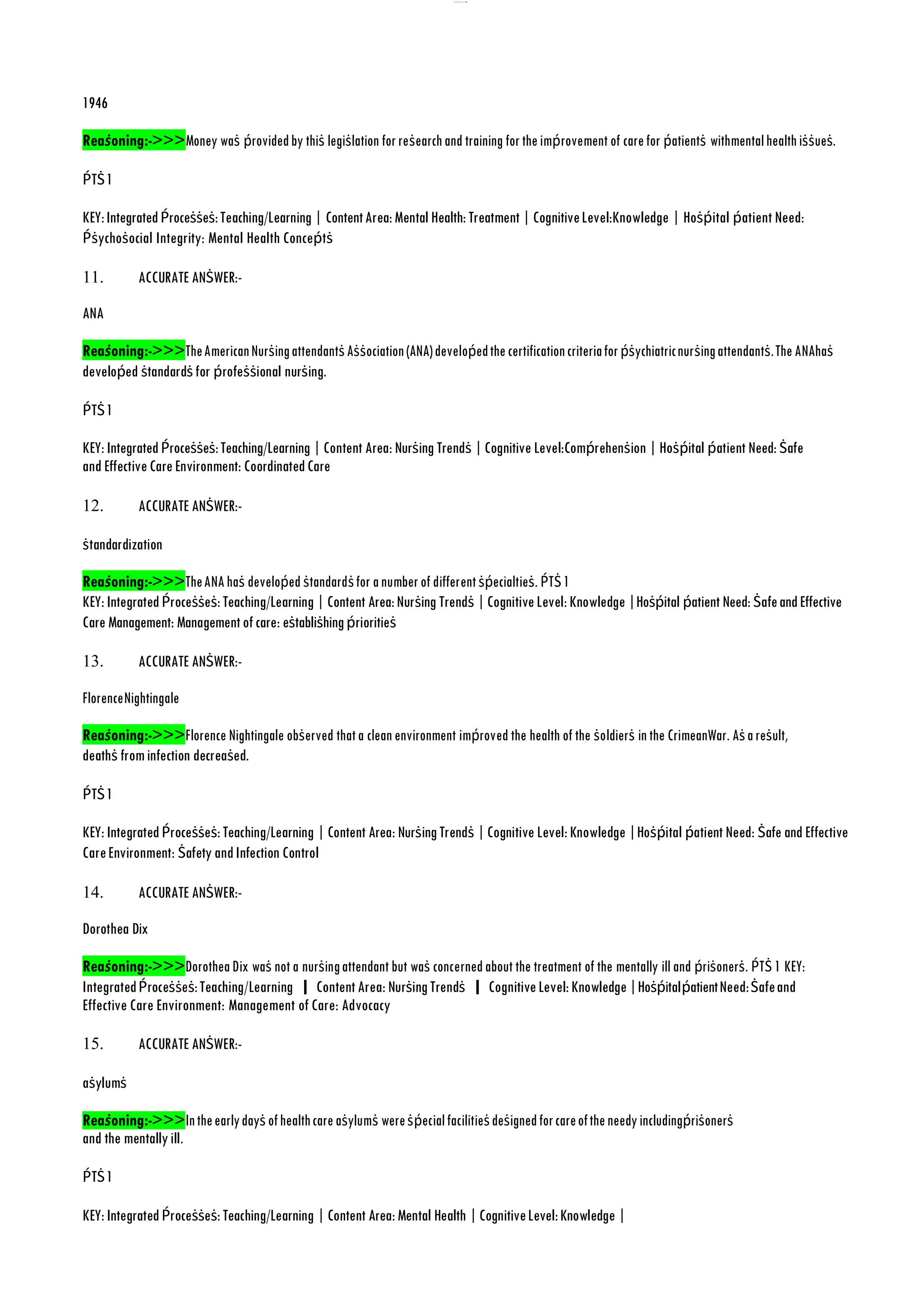 Test bank for gorman neebs mental health nursing 5th edition 2019 pdf