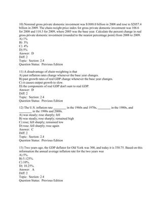 Test Bank for Macroeconomics 8th Edition by Abel | PDF