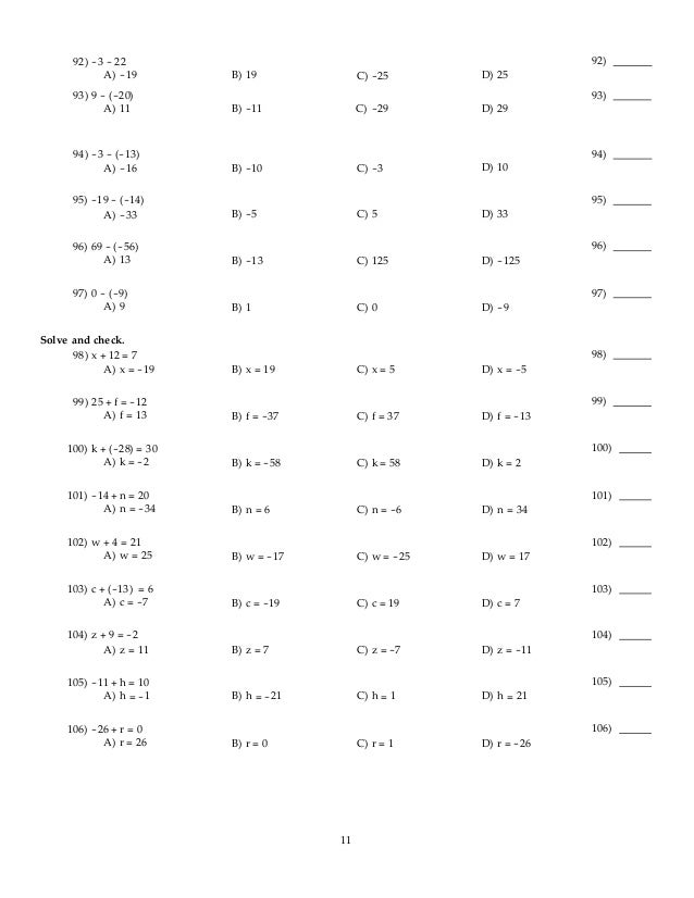 Test Bank For Prealgebra 4th Edition By Tom Carson