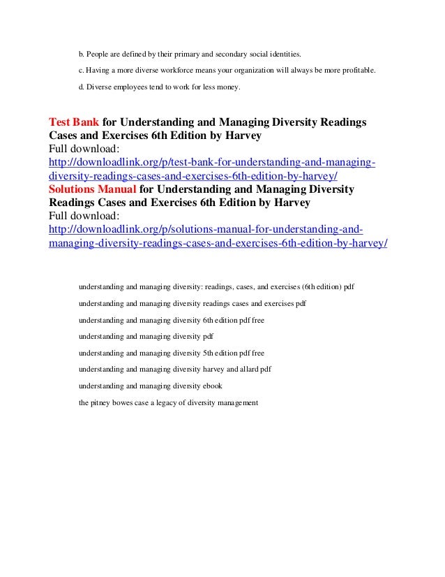 Understanding and Managing Diversity Readings Cases and Exercises 6th
Edition Epub-Ebook