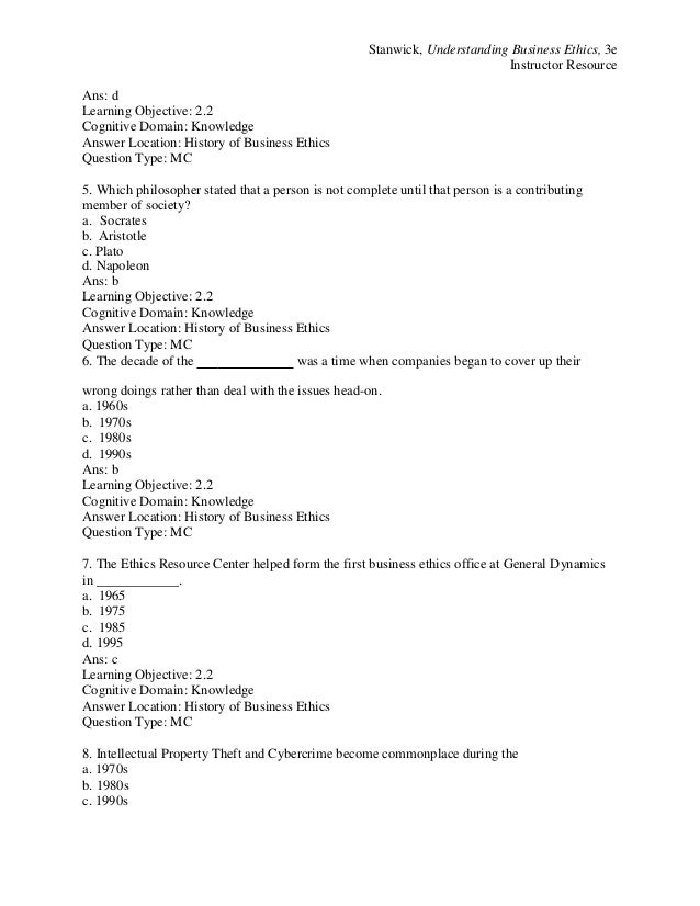 understanding business ethics stanwick pdf download